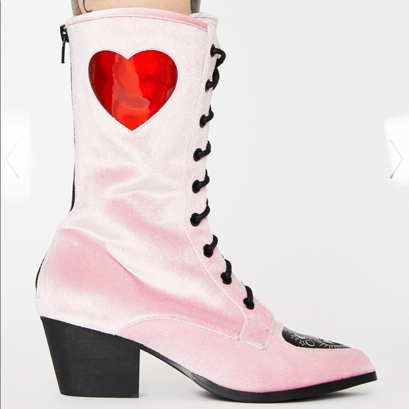 Strange Cvlt Velvet Boots - Picture 2 of 6